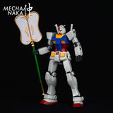 MechaNaka's Gunpla weapon - A miniature banana leaf fan. 
This weapon was made famous by Princess Iron Fan from the Chinese classic novel Journey to the West. 
The fan is said to be able to summon strong winds and rain. 