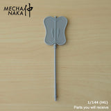 MechaNaka's Gunpla weapon - A miniature banana leaf fan. 
This weapon was made famous by Princess Iron Fan from the Chinese classic novel Journey to the West. 
The fan is said to be able to summon strong winds and rain. Parts for 1/144 (HG).