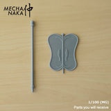 MechaNaka's Gunpla weapon - A miniature banana leaf fan. 
This weapon was made famous by Princess Iron Fan from the Chinese classic novel Journey to the West. 
The fan is said to be able to summon strong winds and rain. Parts for 1/100 (MG).