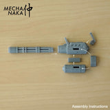 MechaNaka's Gunpla weapon - A miniature gatling gun. Assembly instructions.