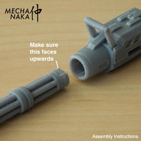 MechaNaka's Gunpla weapon - A miniature gatling gun. Assembly instructions 2.