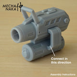 MechaNaka's Gunpla weapon - A miniature gatling gun. Assembly instructions 3.