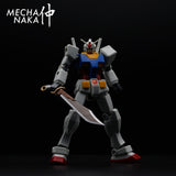 MechaNaka's Gunpla weapon - A miniature mecha style Chinese saber, inspired by traditional Oxtail Dao and Da-dao.