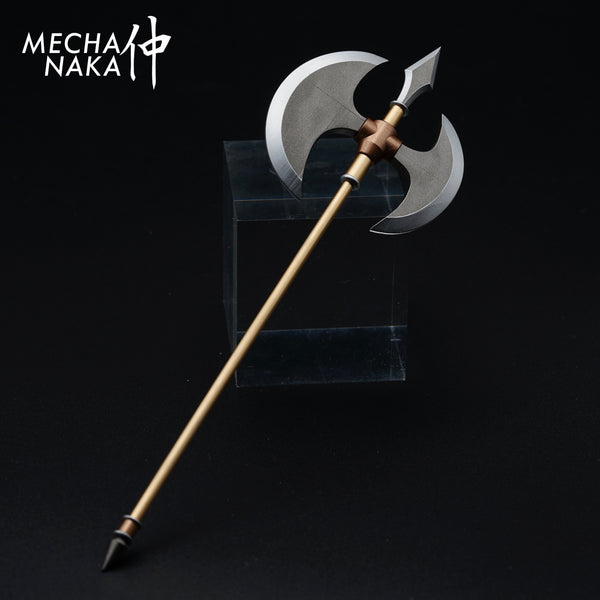 MechaNaka's Gunpla weapon - A miniature asymetrical double sided axe.