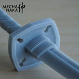 MechaNaka's Gunpla weapon - A miniature odachi.  An odachi is a large Japanese single-edged sword with a deep curvature, commonly used in the Nanboku-cho period of Feudal Japan. Details.