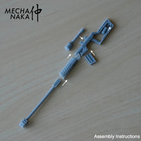 MechaNaka's Gunpla weapon - A miniature sniper rifle. Assembly instructions.