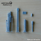 MechaNaka's Gunpla weapon - A miniature sniper rifle. Parts you will receive.