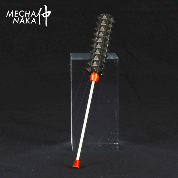MechaNaka's Gunpla weapon - A miniature Chinese Wolf Teeth Mace. This pole arm is also called a Langyabang.